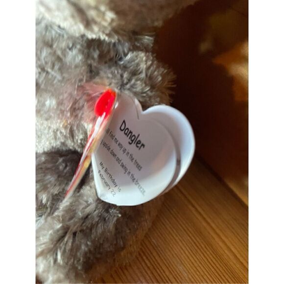 TY Beanie Boos 6" DANGLER the Sloth Plush Stuffed Animal Toy MWMTs Ty Heart Tags - Picture 2 of 4